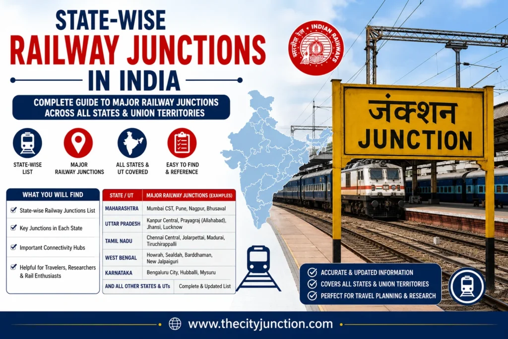 State-wise Railway Junctions
